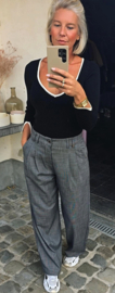 MARSHA wide leg pants vichy black