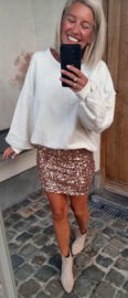 BLISS mini glitter skirt bronze