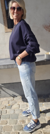 HAPPY IN A MILLION LITTLE WAYS sweatshirt navy