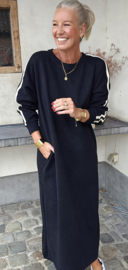 TILLY maxi sweatshirt dress black