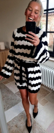 GABRIELLA striped knit dress