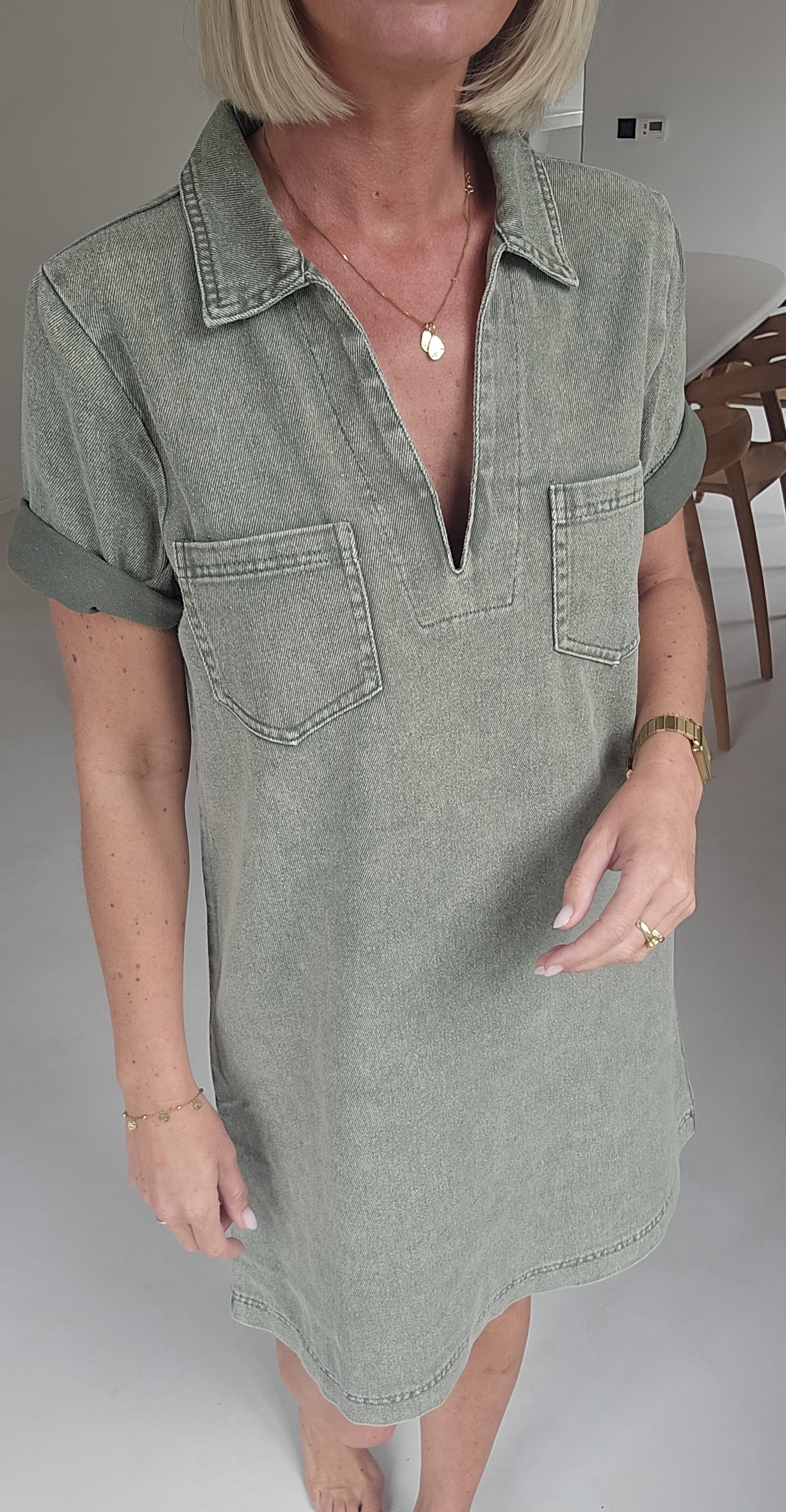 THE PERFECT JEANS 2 dress khaki