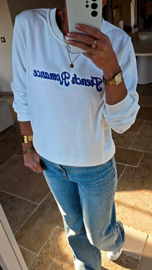 FRENCH ROMANCE sweatshirt white