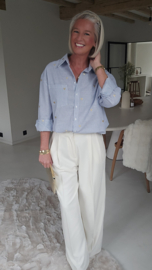 GOLDEN HEARTS shirt striped blue