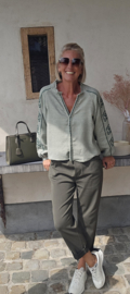 BRITT cotton blouse soft khaki