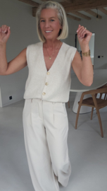 BENEDICTE loose wide leg pants softest beige
