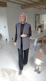 MILI glitter pants black