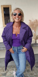 ANDA maxi jacket violet