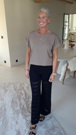 MIDE crochet pants black