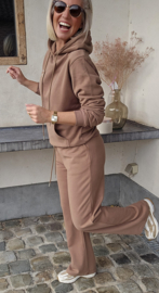 LOENA jogger set taupe