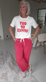 OUT OF OFFICE tee red