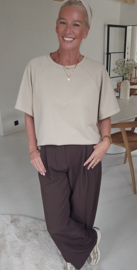 JITSE short-sleeved sweatshirt beige