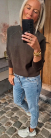 IRIS soft knit khaki petite