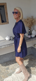 CHALIZE viscose dress navy