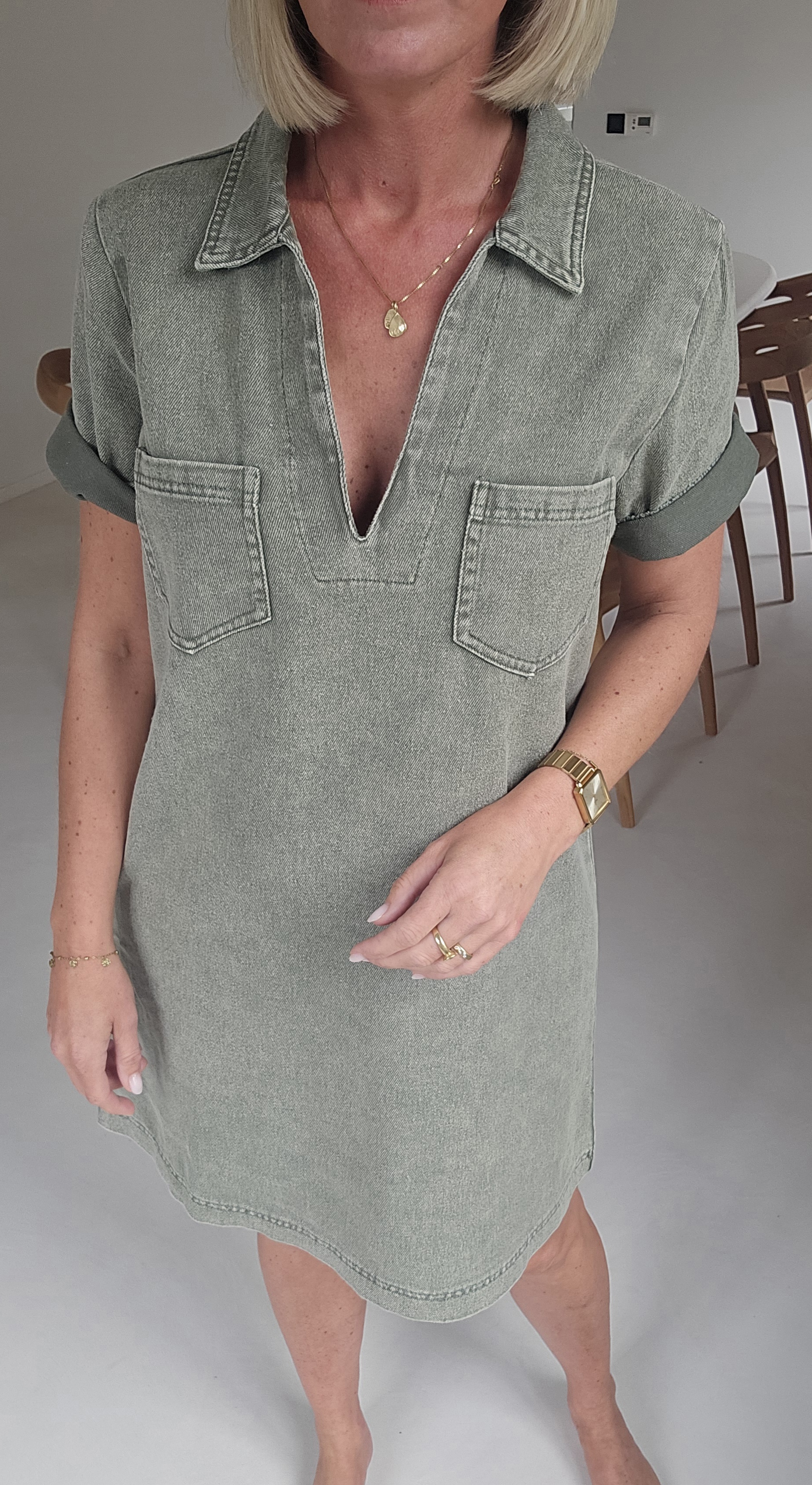 THE PERFECT JEANS 2 dress khaki