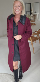 CHRISTA trench coat burgundy