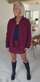 SYLKE corduroy skort burgundy