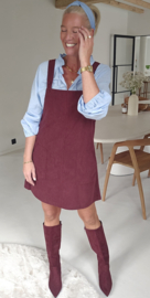 SAAR corduroy dress burgundy