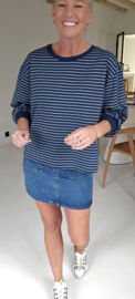 ALEXIS sweatshirt striped navy