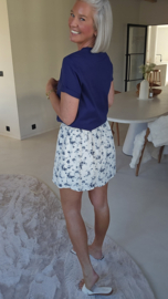 ELANA tetra skirt navy