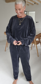 VERO soft velvet jogger set anthracite