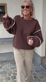 JUNE fleece sweatshirt chocolat