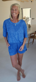 DANA terry T-shirt royal blue