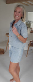 KAE jeans shorts soft blue