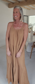 SANTORINI maxi tetra dress camel
