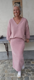 MANDA velvet set pink