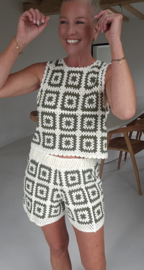 IVA crochet set khaki
