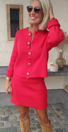 BONITA 2 knit set christmas red