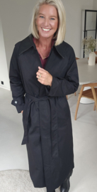 CHRISTA trench coat black