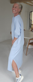 CELIA maxi sweatshirt dress blue