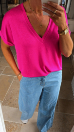 INA viscose tee fuschia