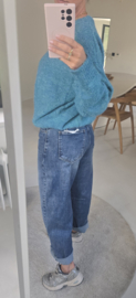 LOUISA barrel jeans mid blue