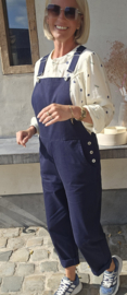 BETTINA cotton dungaree navy