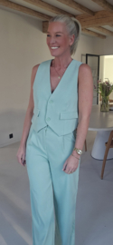 LISAN wide leg pants soft mint