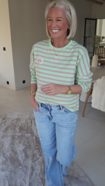 SUNNY STRIPE longsleeve green
