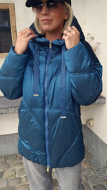 TISHA fancy coat teal