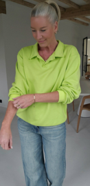 BRIGITTE collar sweatshirt lime
