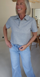 SYLLA polo T-shirt grey