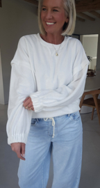 SOLIE sponge sweatshirt white