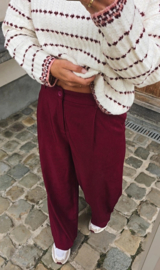 MARLY suit pants burgundy