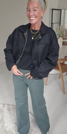 NATALIA wide leg jeans khaki