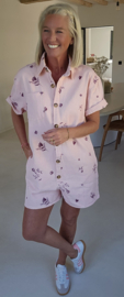 JONI jeans playsuit pink