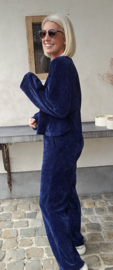 MANDI 2 velvet set navy