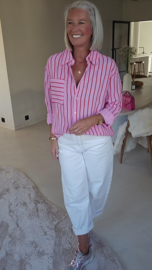 LIVIA barrel jeans white