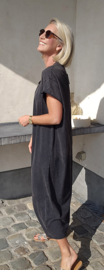 MADLINE T-shirt dress washed black