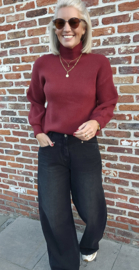 IRA winter petite soft knit burgundy